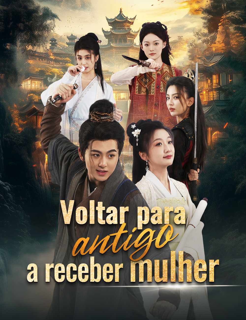 Voltar para antigo a receber mulher