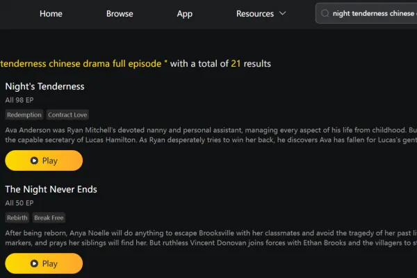 night tenderness chinese drama full episode flickreels