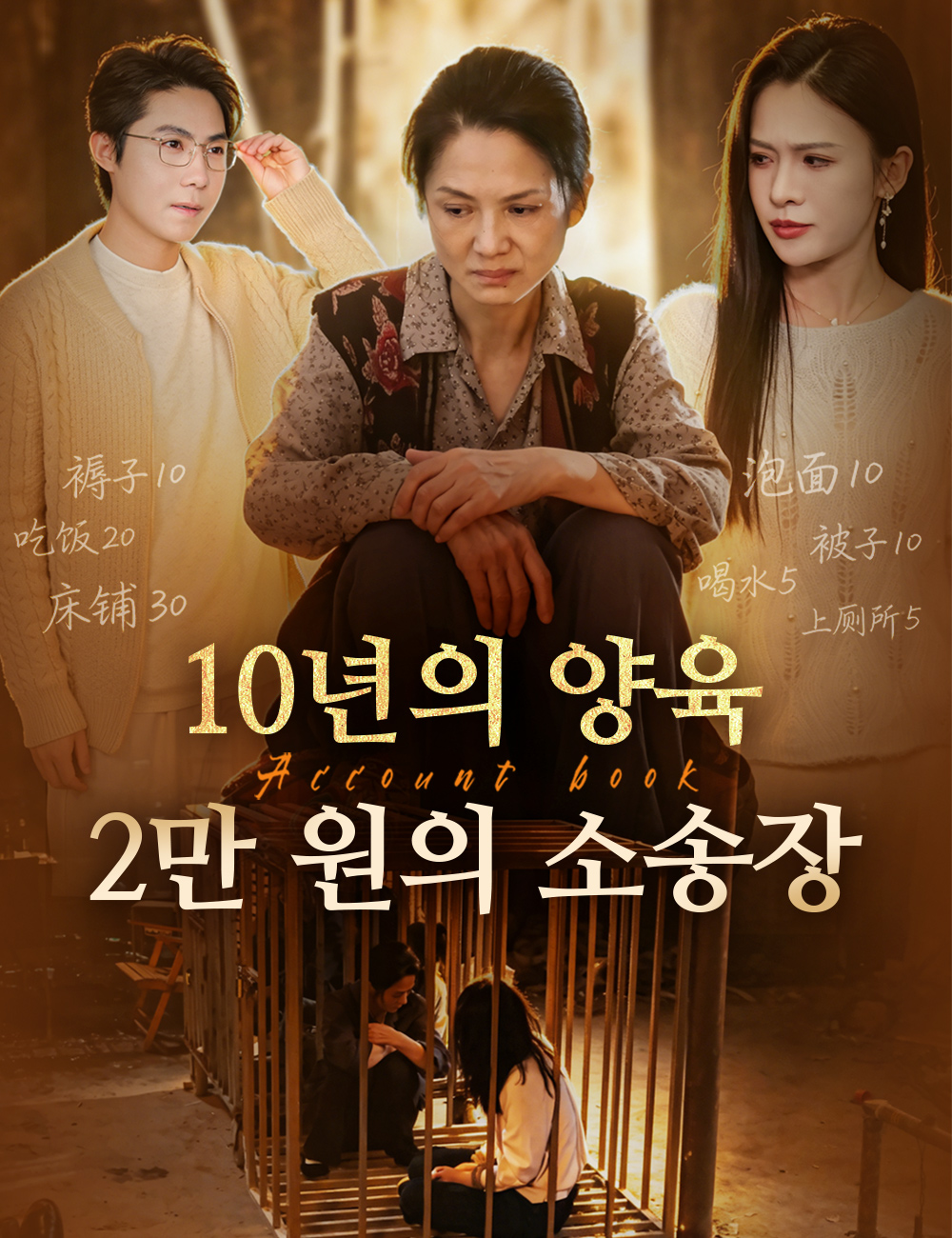 10년의 양육, 2만 원의 소송장