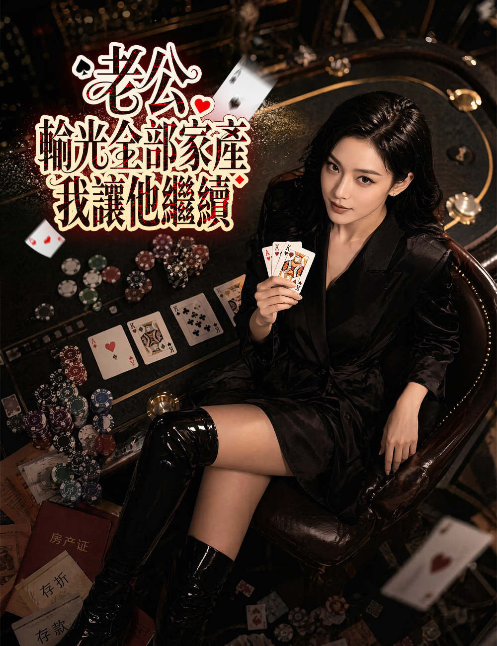 《老公輸光全部家產，我讓他繼續》封面